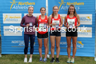 Senior womens 4 stage relay, 2021 Northern 6 and 4 Stage and Young Athletes Road Relays, Redcar. Photo: David T. Hewitson/Sports for All Pics